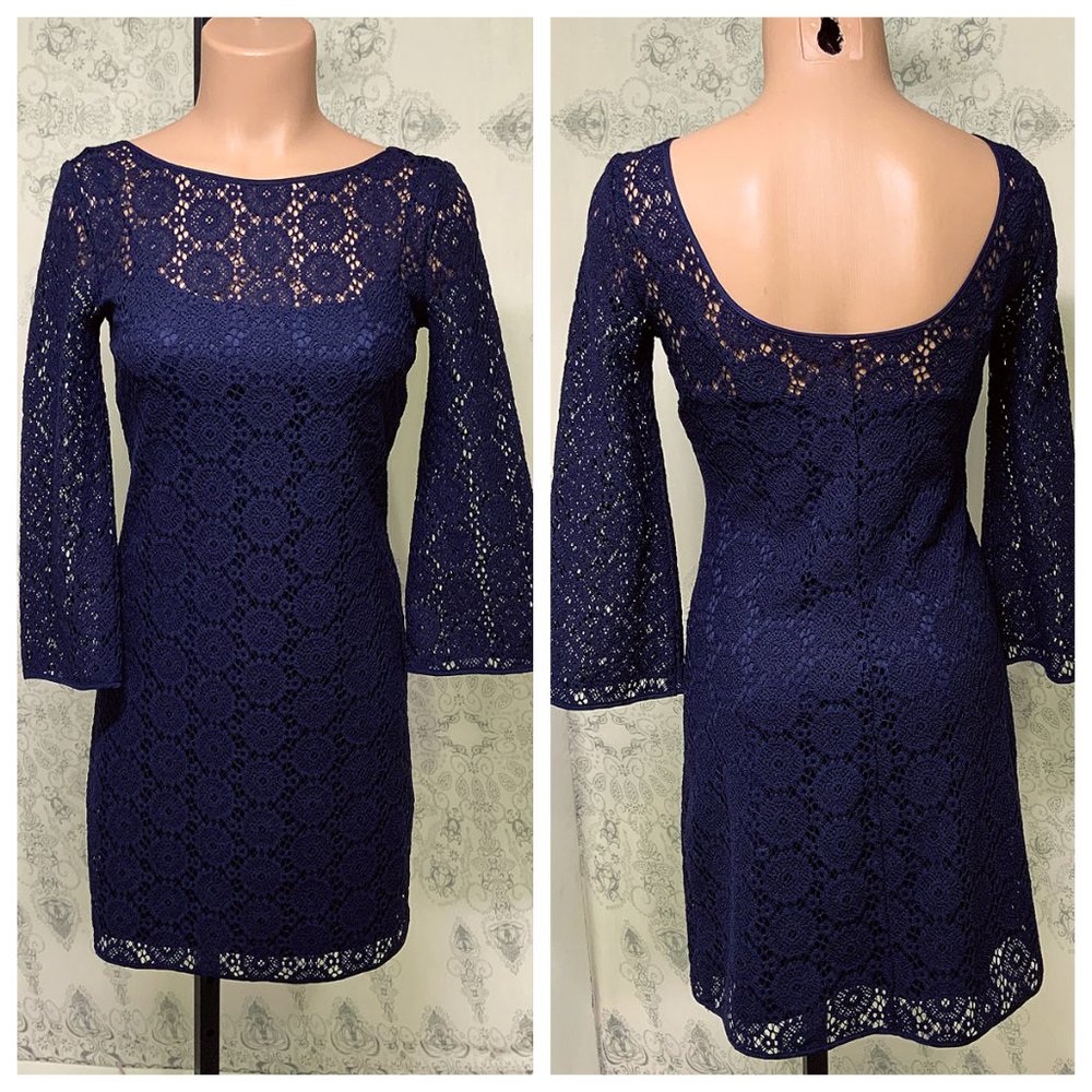 🐈 LILLY PULITZER Breakers Lace Topanga Dress - Picture 2 of 10